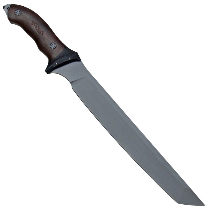 Walther MachTac 5 Machete, Walnussholzgriff mit Nylonscheide